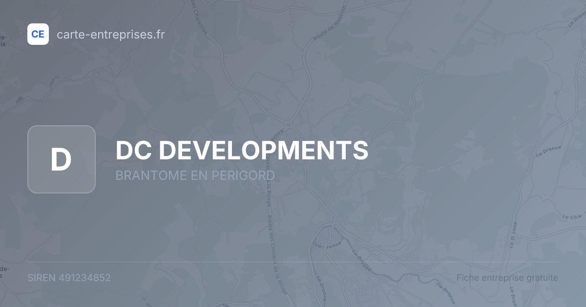 DC DEVELOPMENTS — 491234852 — fiche entreprise