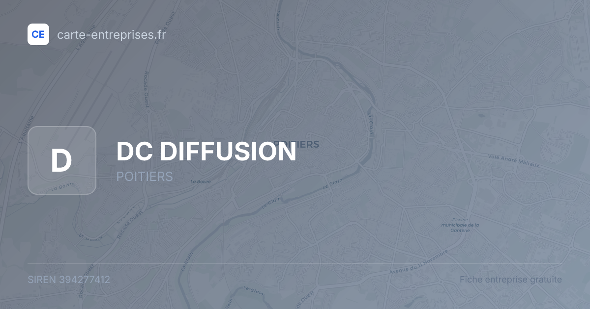 DC DIFFUSION — 394277412 — fiche entreprise