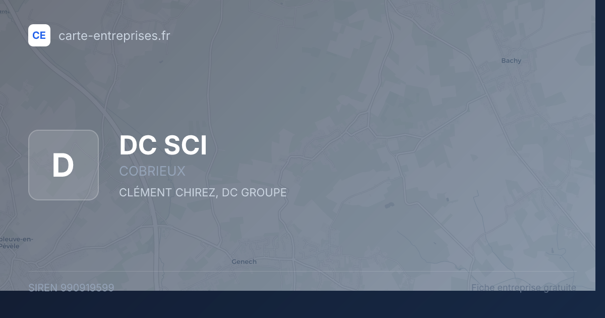 DC SCI — 990919599 — fiche entreprise