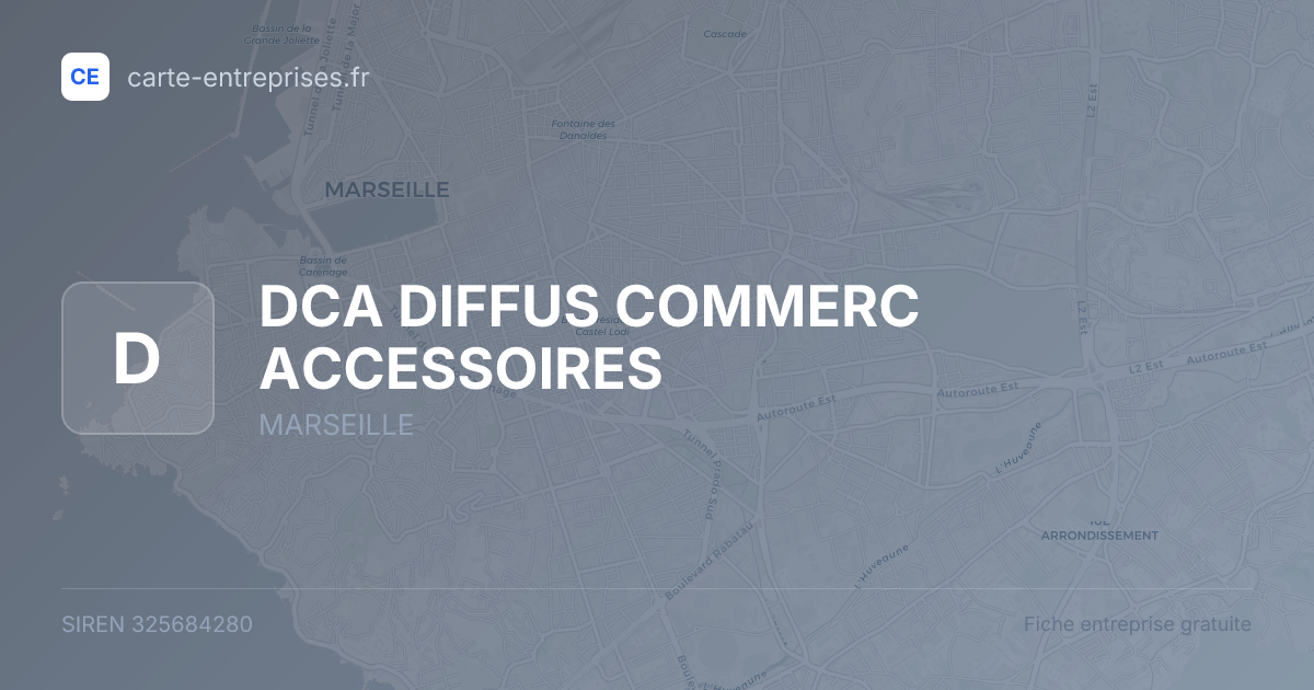 DCA DIFFUS COMMERC ACCESSOIRES — 325684280 — fiche entreprise