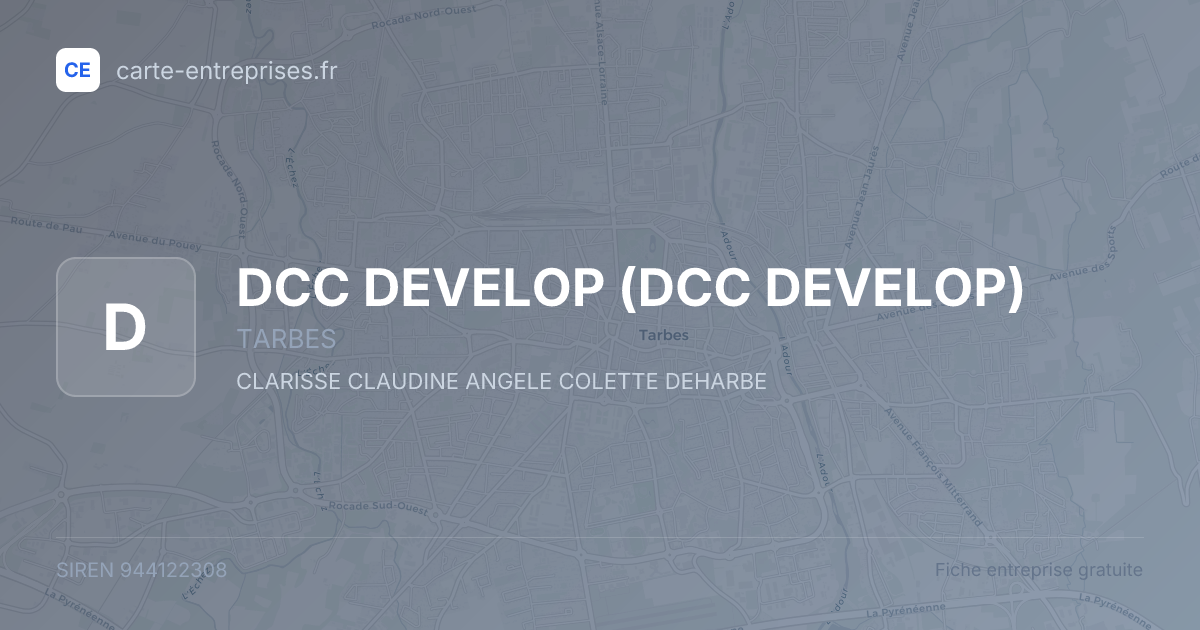 DCC DEVELOP — 944122308 — fiche entreprise