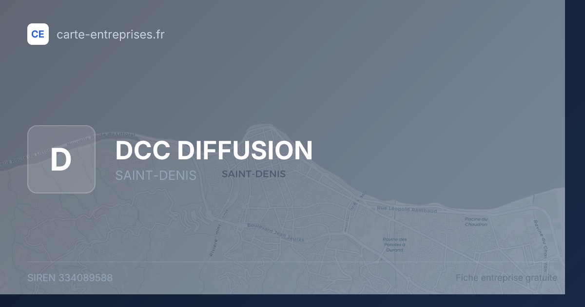 DCC DIFFUSION — 334089588 — fiche entreprise