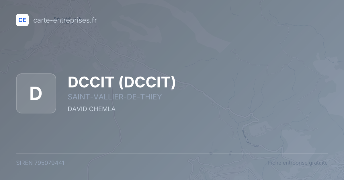 DCCIT — 795079441 — fiche entreprise