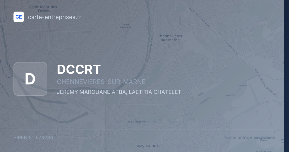 DCCRT — 511678286 — fiche entreprise