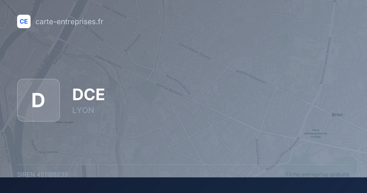 DCE — 451188239 — fiche entreprise