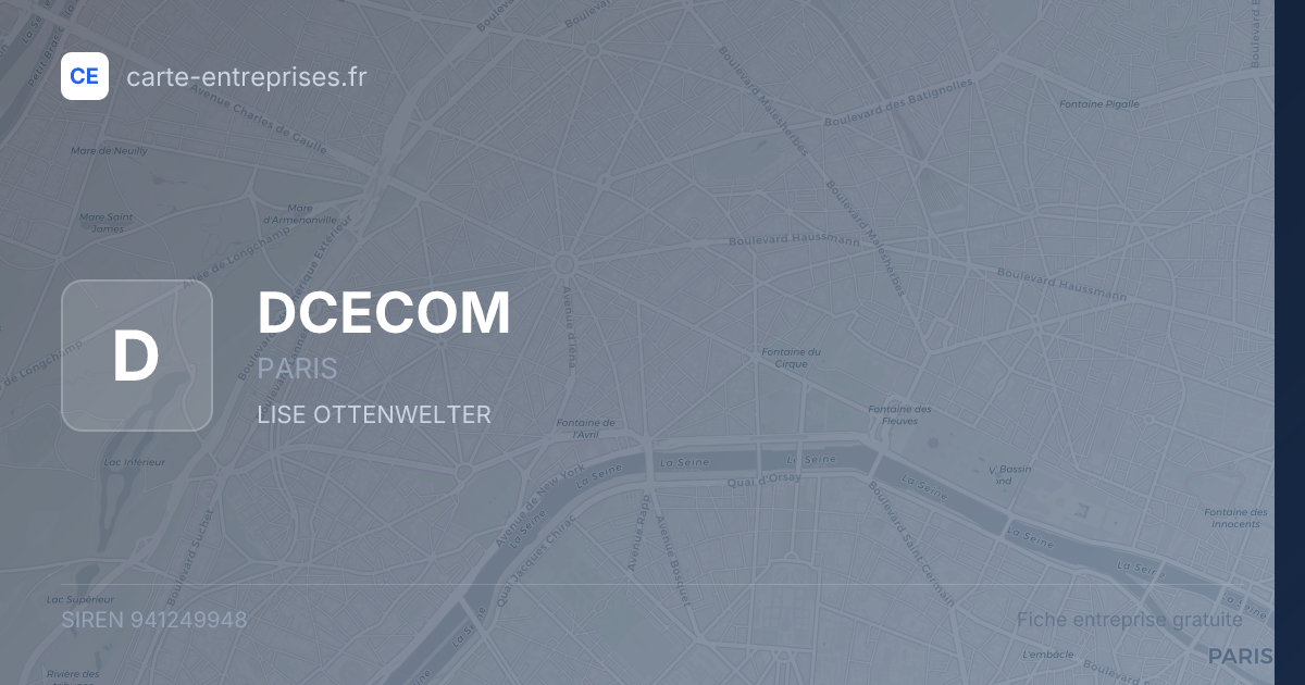 DCECOM — 941249948 — fiche entreprise