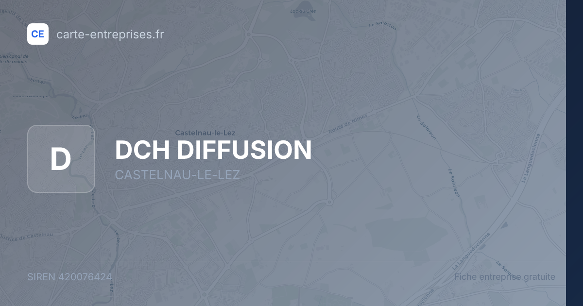 DCH DIFFUSION — 420076424 — fiche entreprise