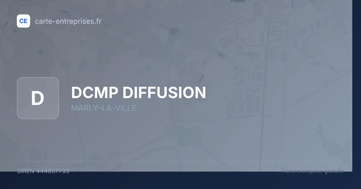 DCMP DIFFUSION — 444607733 — fiche entreprise