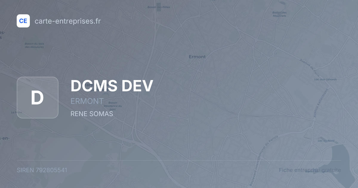 DCMS DEV — 792805541 — fiche entreprise
