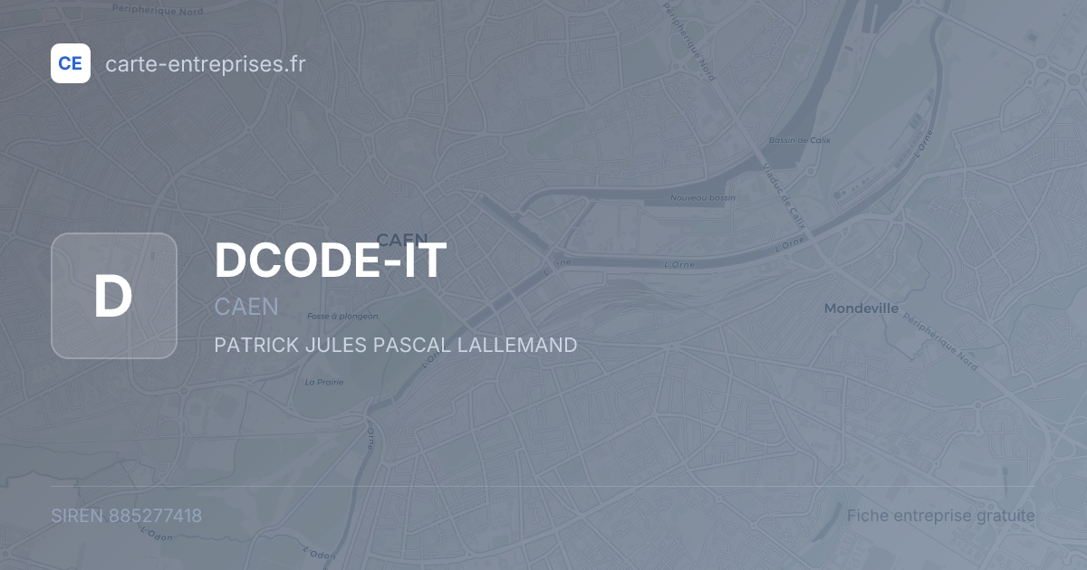 DCODE-IT — 885277418 — fiche entreprise