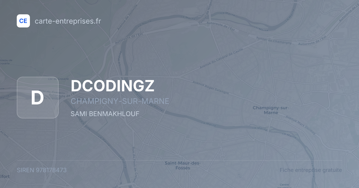 DCODINGZ — 978178473 — fiche entreprise