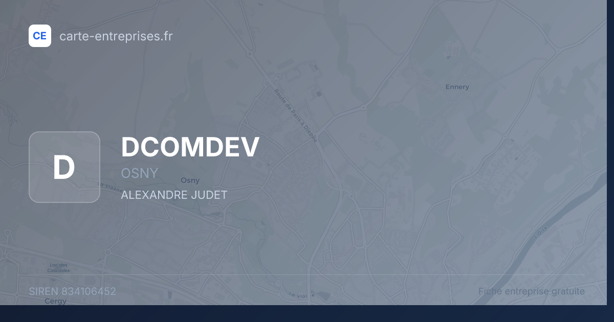 DCOMDEV — 834106452 — fiche entreprise