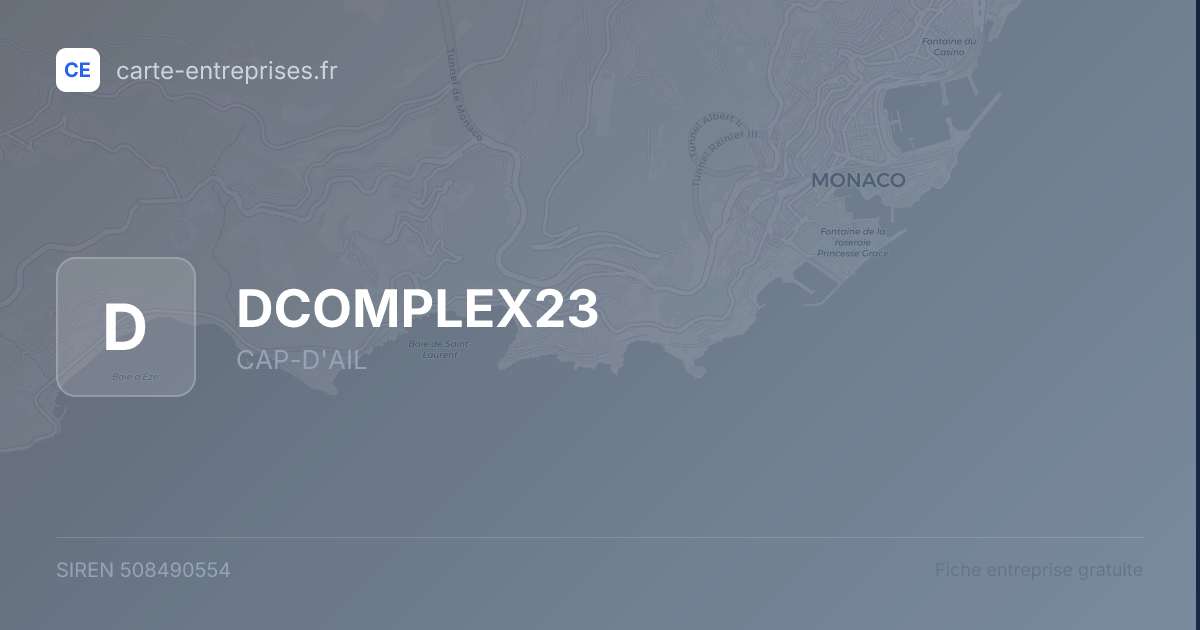 DCOMPLEX23 — 508490554 — fiche entreprise