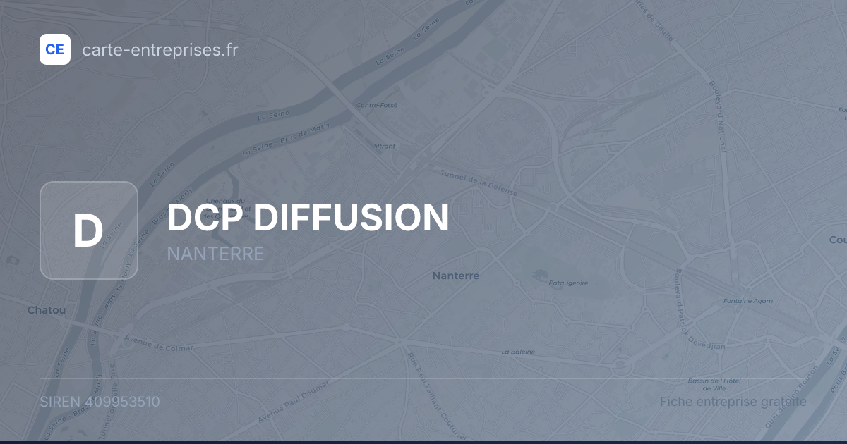 DCP DIFFUSION — 409953510 — fiche entreprise