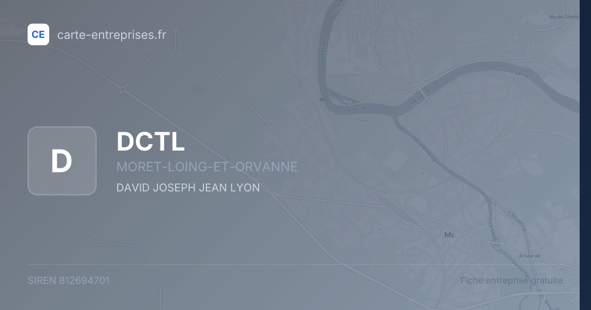 DCTL — 812694701 — fiche entreprise