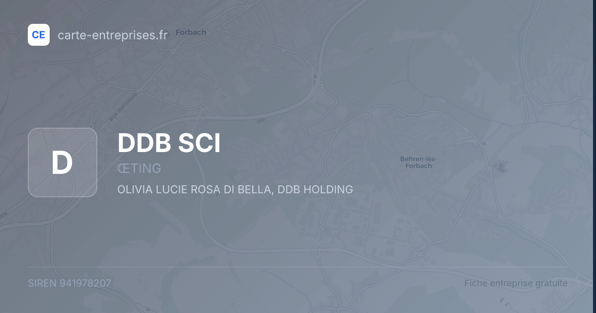 DDB SCI — 941978207 — fiche entreprise