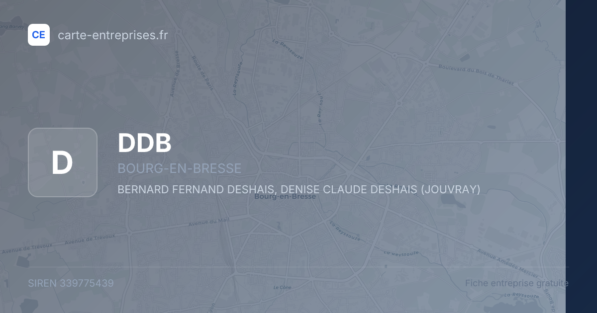 DDB — 339775439 — fiche entreprise