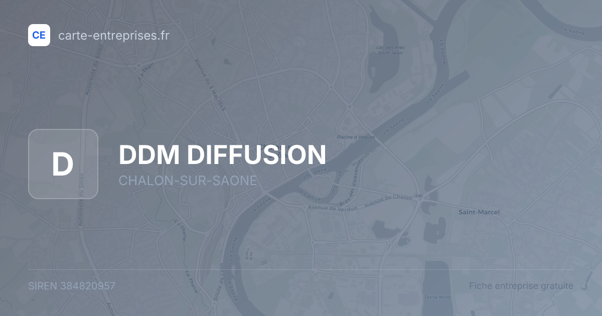 DDM DIFFUSION — 384820957 — fiche entreprise