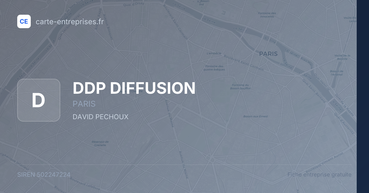 DDP DIFFUSION — 502247224 — fiche entreprise