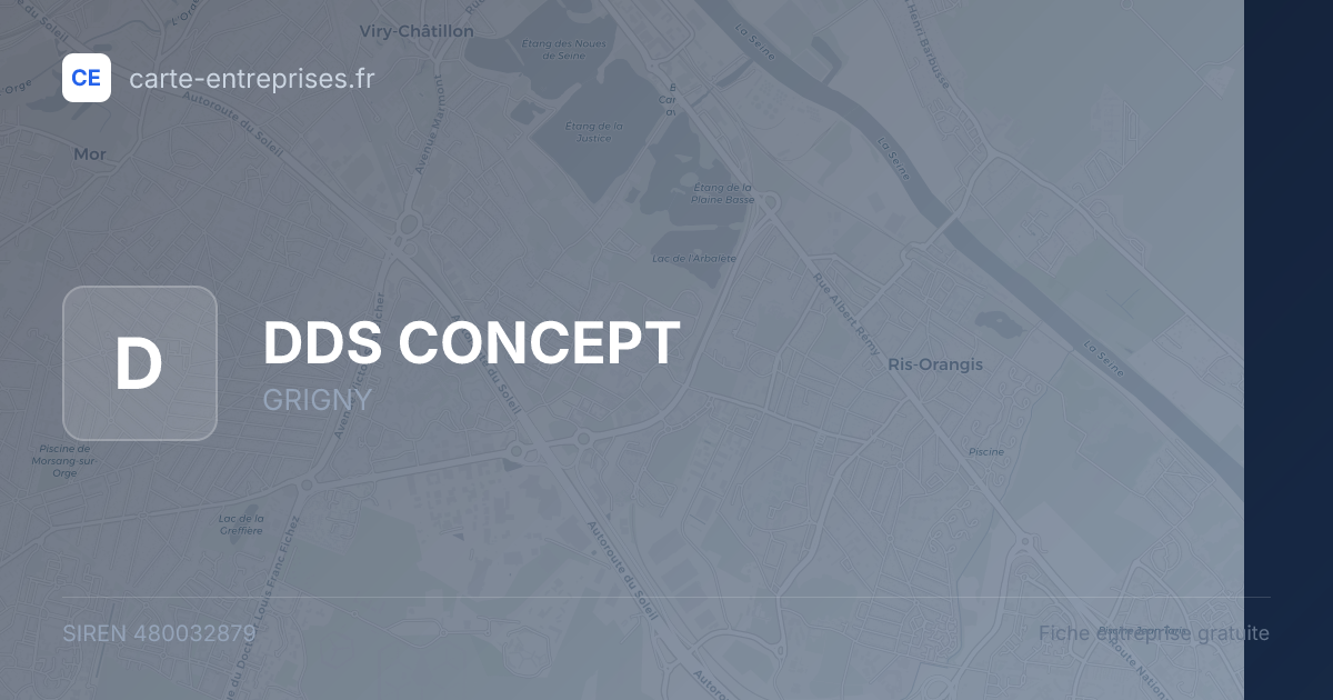 DDS CONCEPT — 480032879 — fiche entreprise