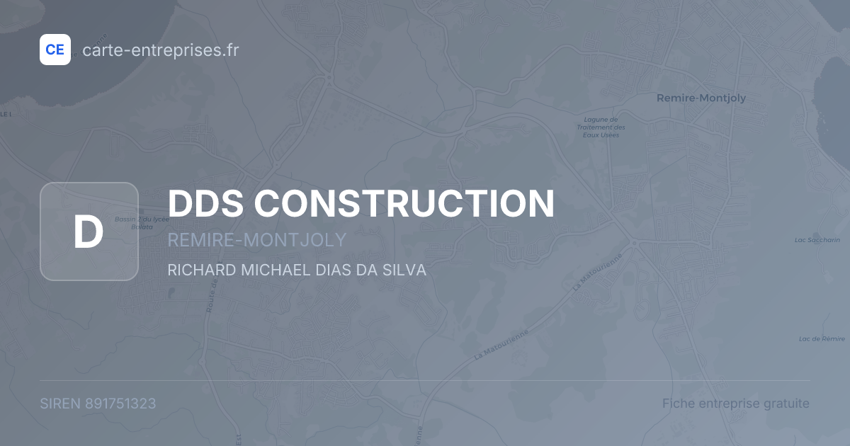 DDS CONSTRUCTION — 891751323 — fiche entreprise