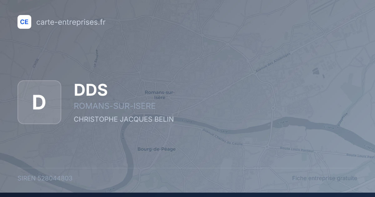 DDS — 528044803 — fiche entreprise