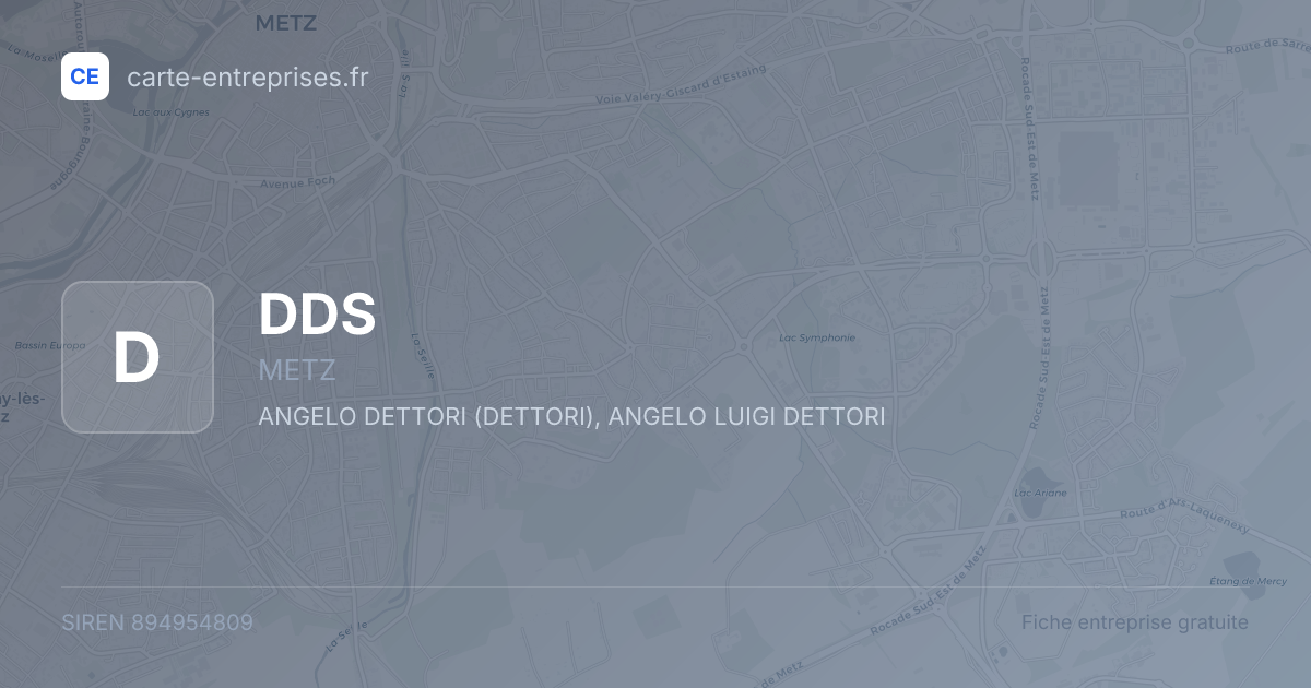DDS — 894954809 — fiche entreprise