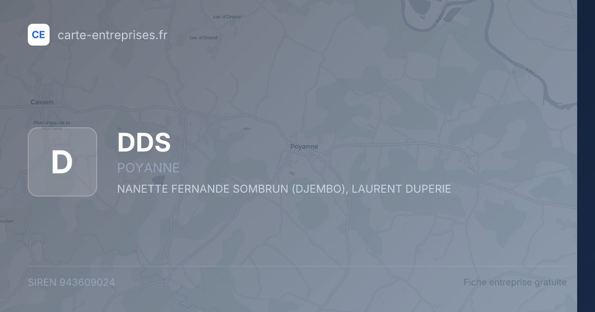 DDS — 943609024 — fiche entreprise
