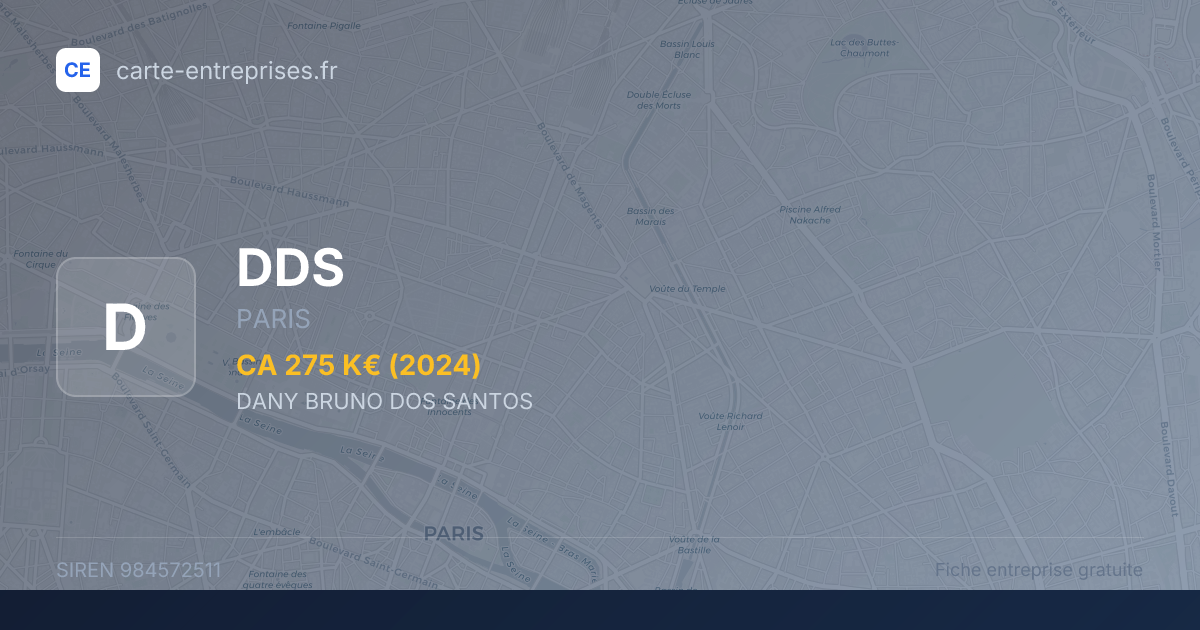 DDS — 984572511 — fiche entreprise