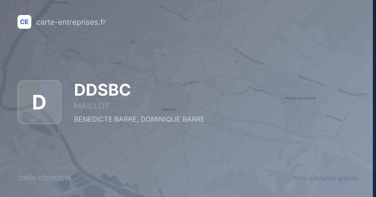 DDSBC — 939952016 — fiche entreprise