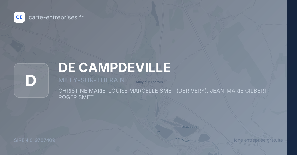 DE CAMPDEVILLE — 819787409 — fiche entreprise