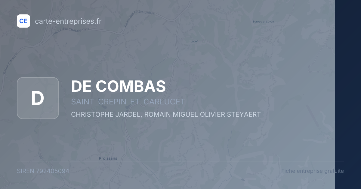 DE COMBAS — 792405094 — fiche entreprise