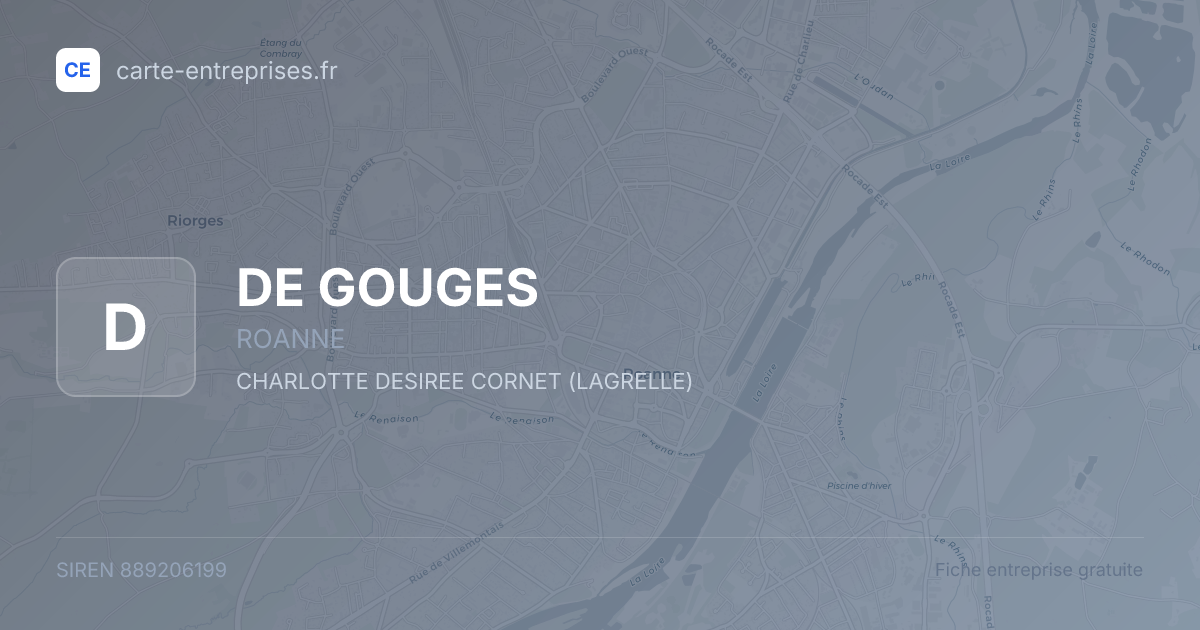 DE GOUGES — 889206199 — fiche entreprise