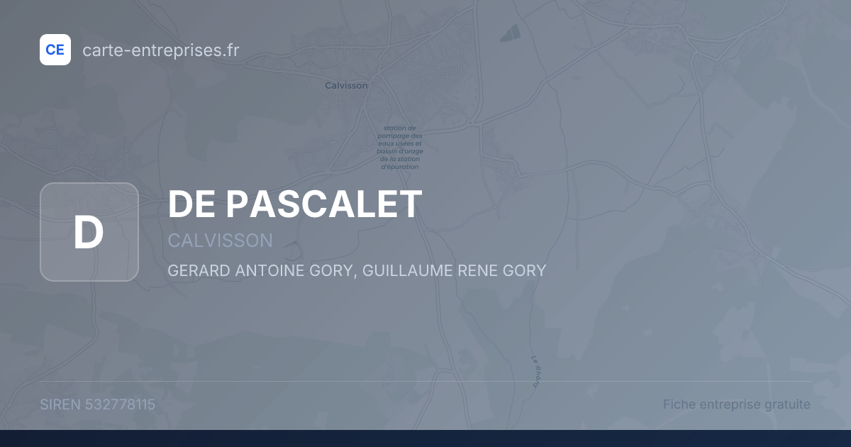 DE PASCALET — 532778115 — fiche entreprise