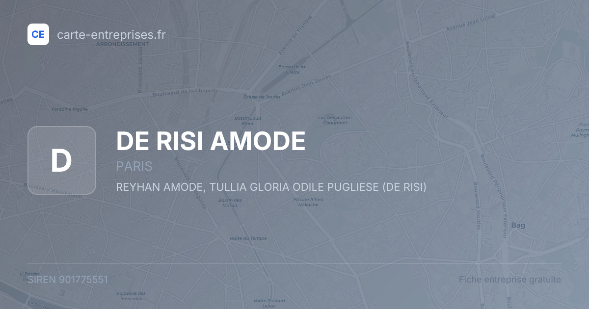 DE RISI AMODE — 901775551 — fiche entreprise