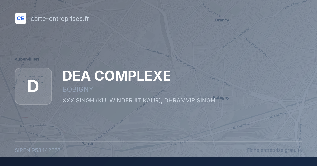DEA COMPLEXE — 953442357 — fiche entreprise