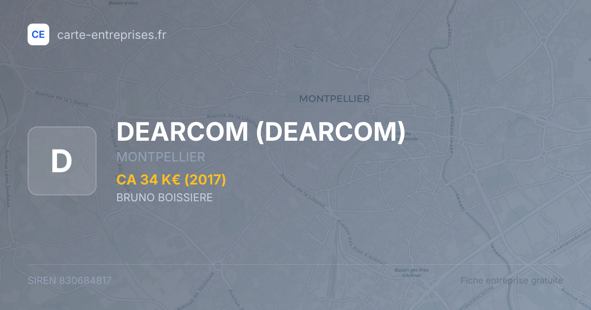 DEARCOM — 830684817 — fiche entreprise