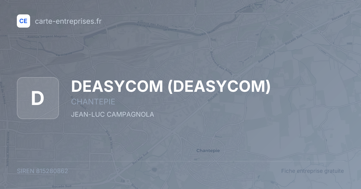 DEASYCOM — 815280862 — fiche entreprise