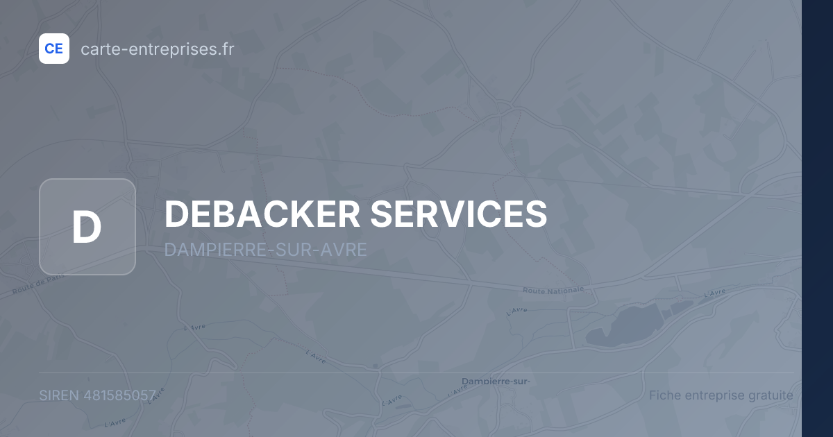 DEBACKER SERVICES — 481585057 — fiche entreprise