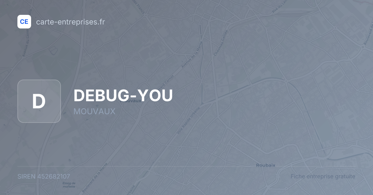 DEBUG-YOU — 452682107 — fiche entreprise