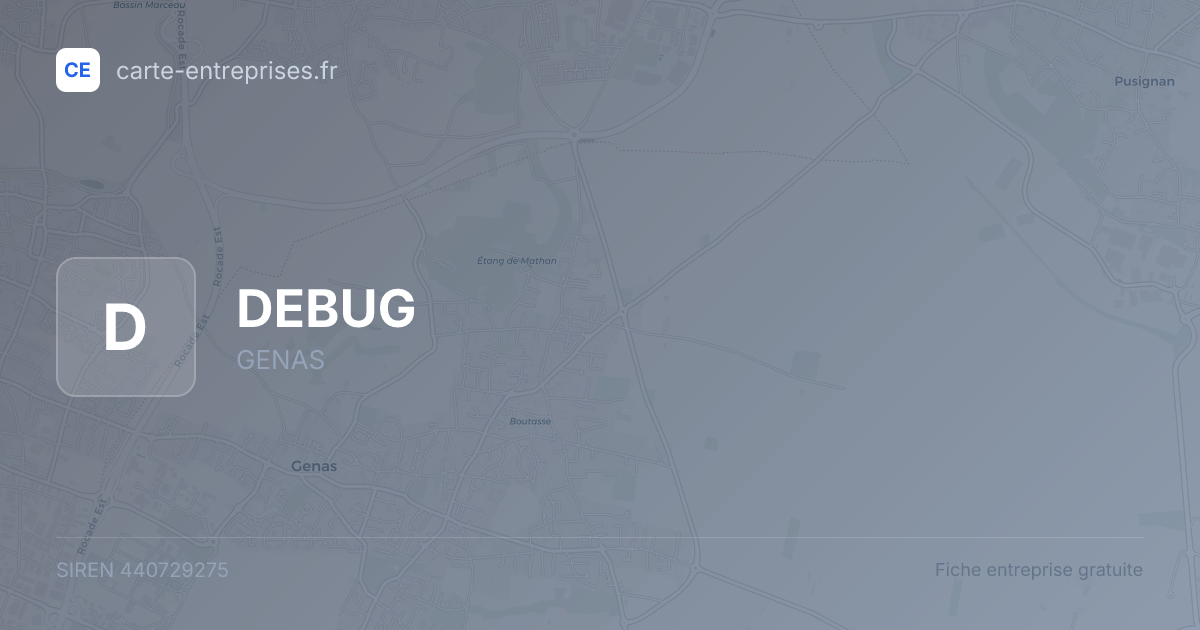DEBUG — 440729275 — fiche entreprise