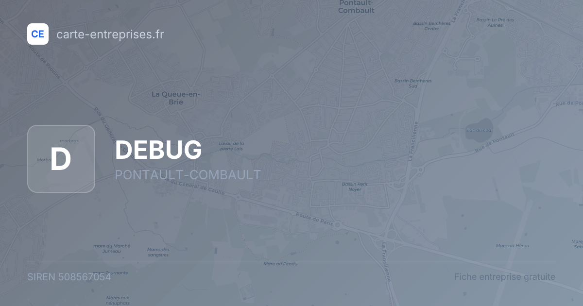 DEBUG — 508567054 — fiche entreprise