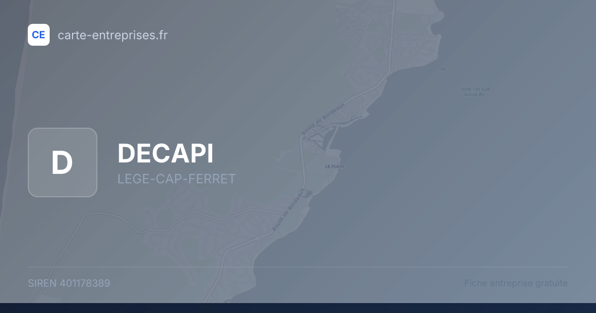 DECAPI — 401178389 — fiche entreprise