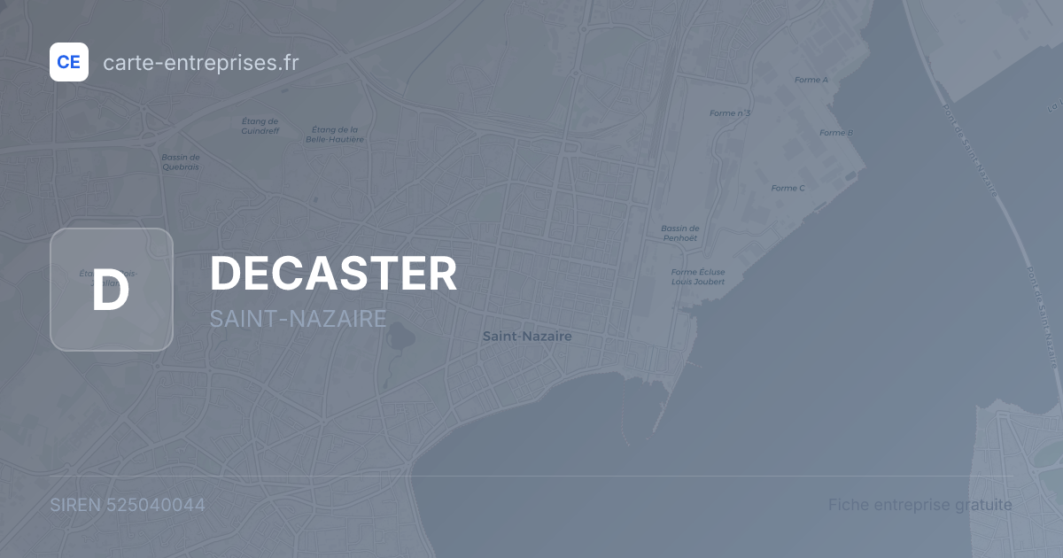 DECASTER — 525040044 — fiche entreprise