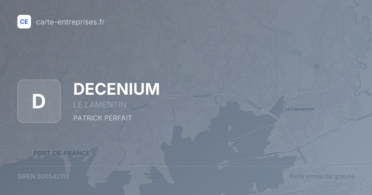 DECENIUM — 500542113 — fiche entreprise