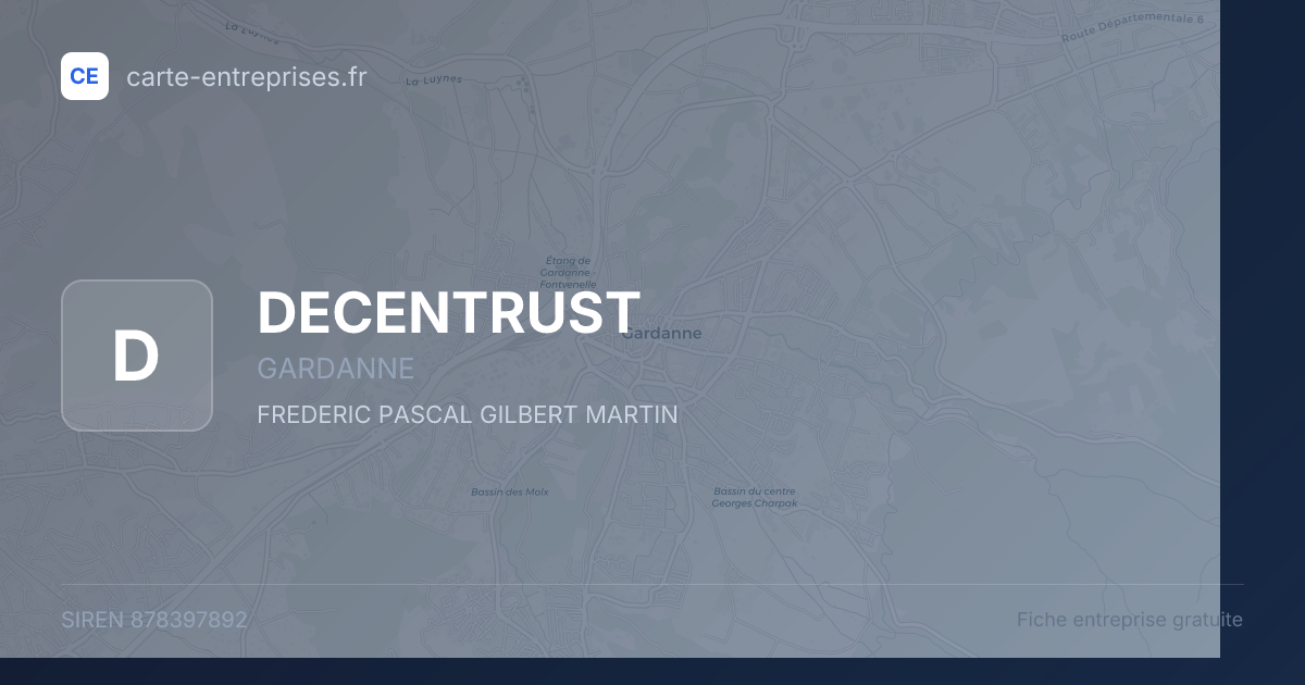 DECENTRUST — 878397892 — fiche entreprise