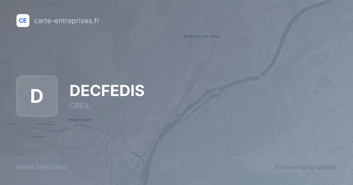 DECFEDIS — 387637093 — fiche entreprise