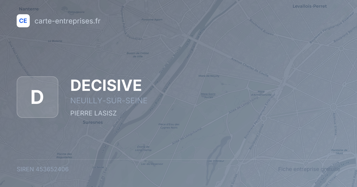 DECISIVE — 453652406 — fiche entreprise