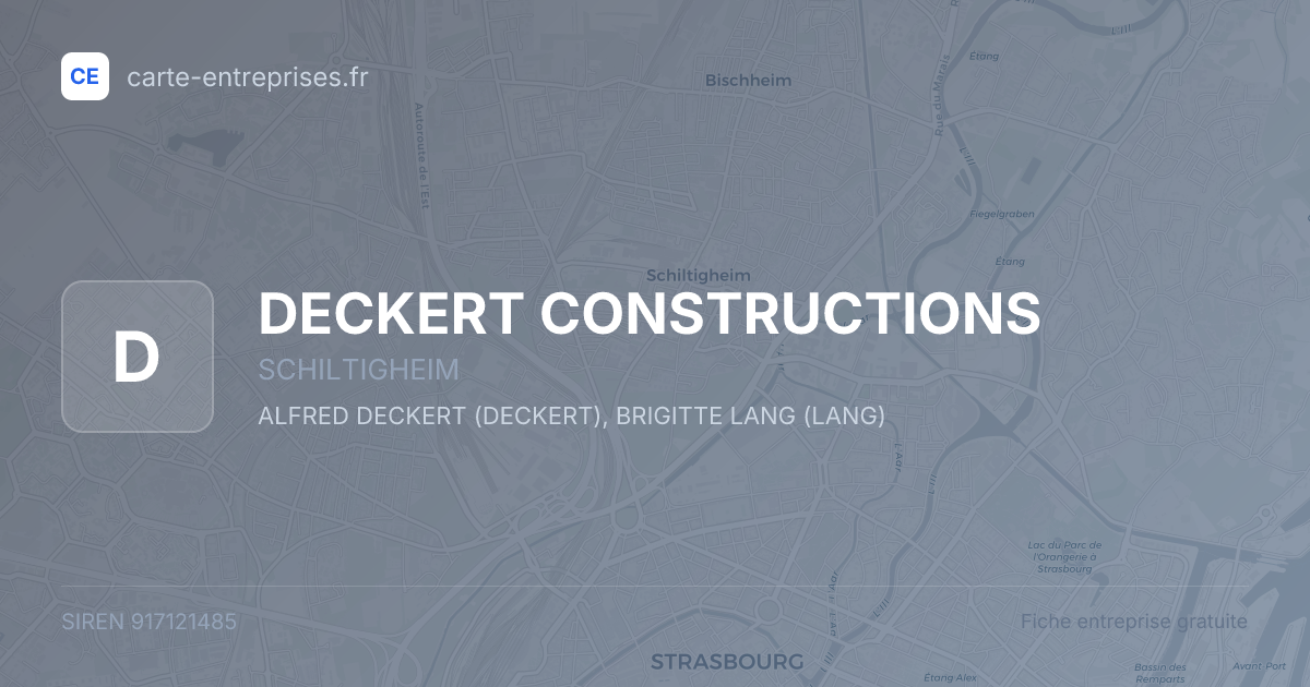 DECKERT CONSTRUCTIONS — 917121485 — fiche entreprise