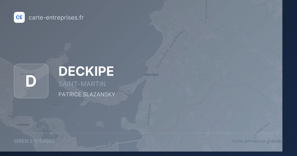 DECKIPE — 510154982 — fiche entreprise